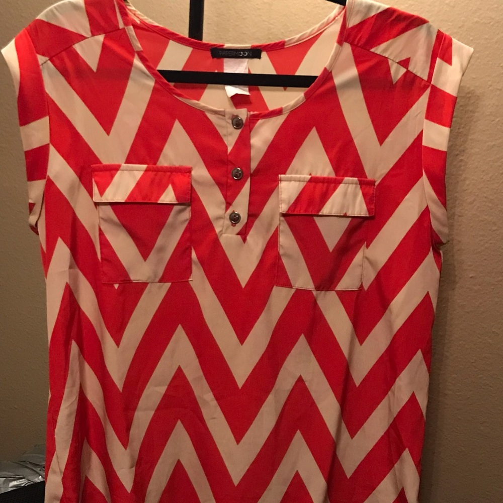 COOL graphic blouse from Paper Moon, Medium